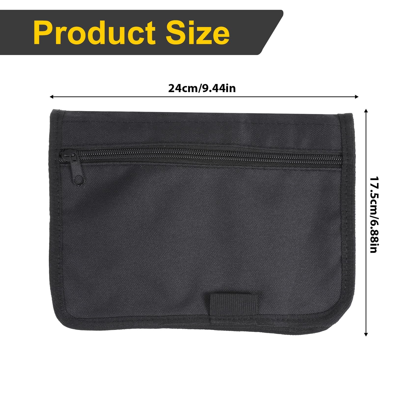 Cartera Organizadora de Guantera Portátil Coche, Carpeta Documentación Múltiples Bolsillos para Registro y Seguro de Coche