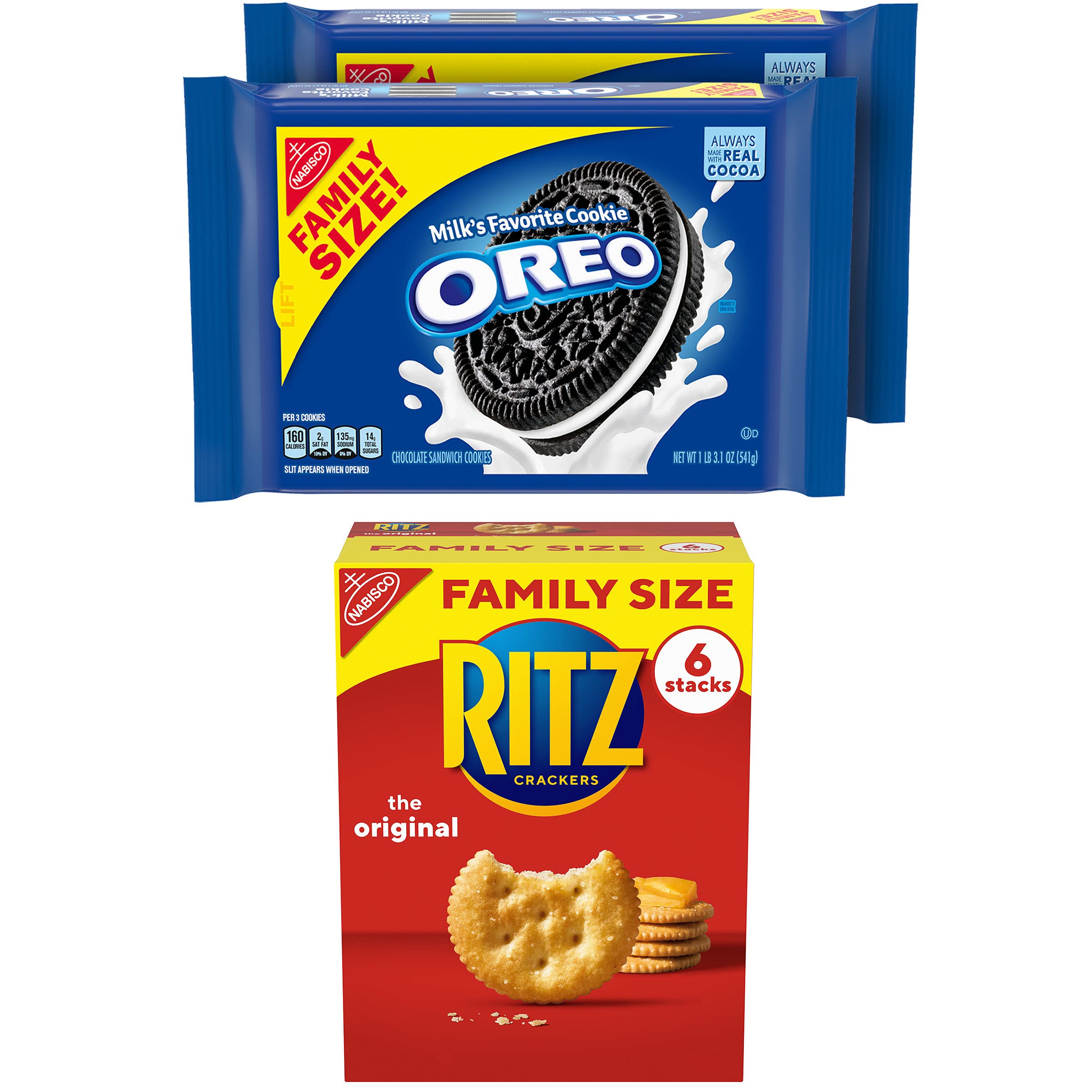 OREO Cookies & RITZ Crackers Variety Pack, Family Size, 3 Packs Buy Online in India at