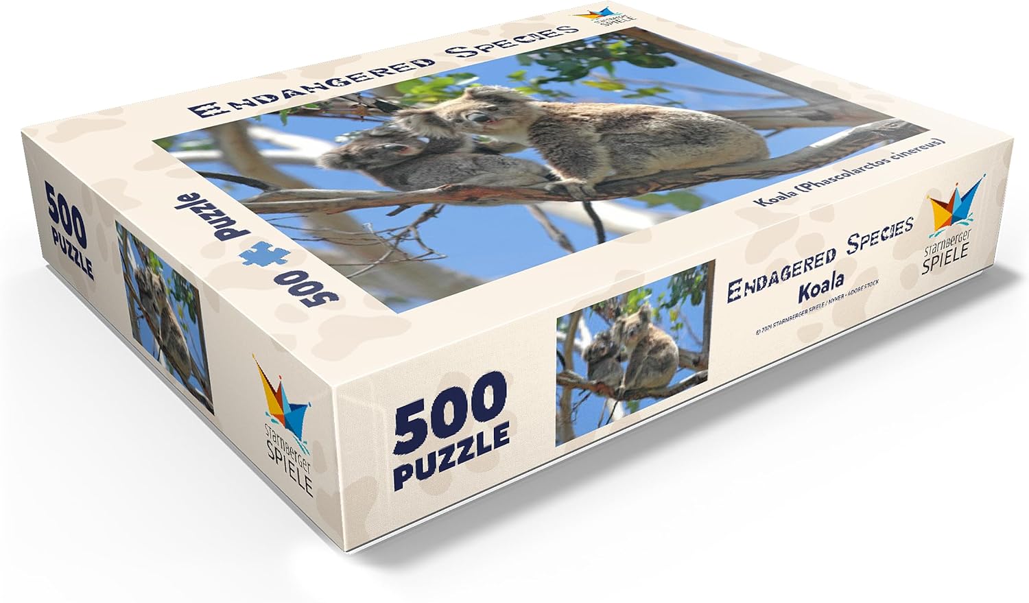 MyPuzzle Endangered Species - Koalas - Premium 500 Piece Jigsaw Puzzle for Adults