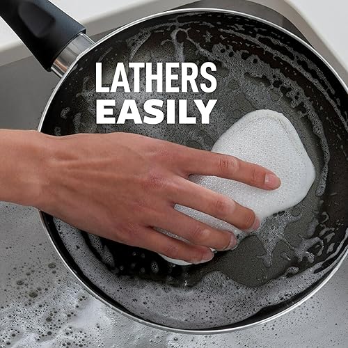 Miniatura 6 de Scotch-Brite Greener Clean - Exfoliante y toallita de doble acción, para lavar platos y limpiar la cocina, limpiador de platos para lavar platos,