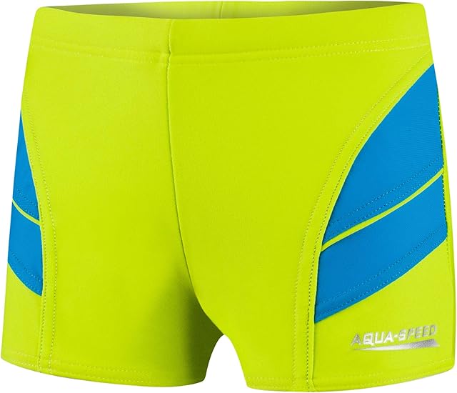 Aqua Speed boys swim trunks | Swimming trunks | 104-152 cm | Modern | Perfect Fit | UV protection | Chlorine resistant | Drawstring