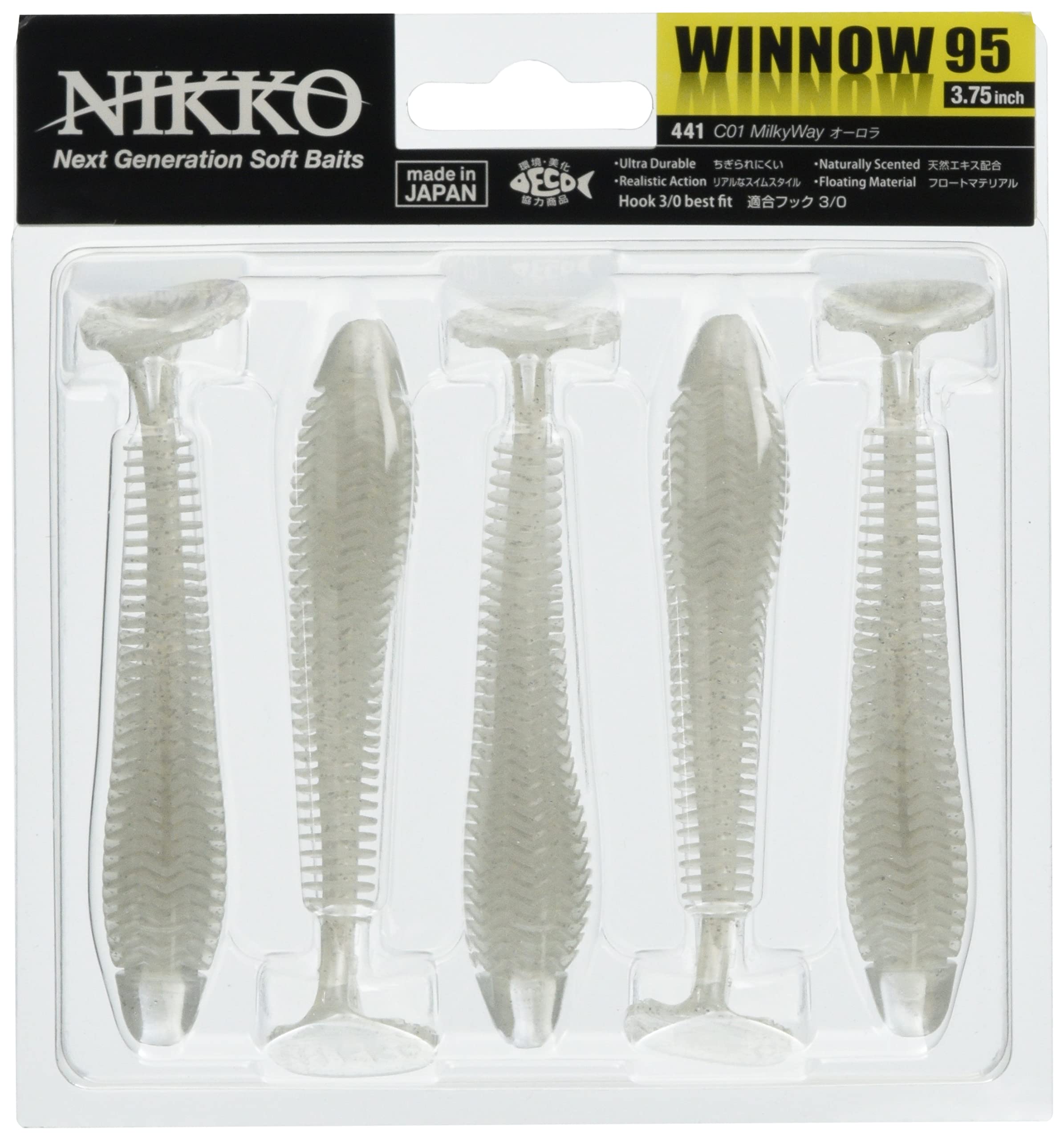 NikkoKASEI Scentes Soft Shad Minnow Lure WINNOW 95