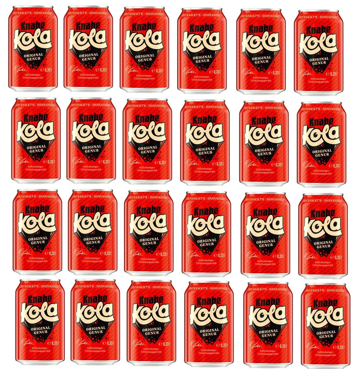 24 Dosen Knabe Cola a 0,33L Erfrischungsgetränk inc. EINWEG Pfand + Space Riegel von Onlineshop Bormann