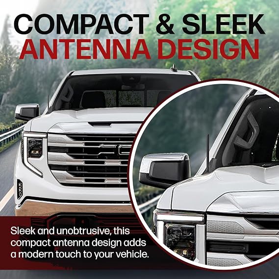 Short Rubber Car Antenna for GMC Sierra 1500 Truck (2006-2027) 6 3/4