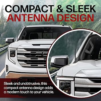Short Rubber Car Antenna for GMC Sierra 1500 Truck (2006-2027) 6 3/4
