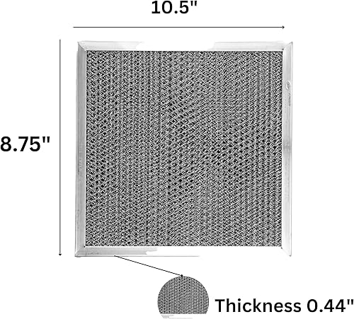 Miniatura 3 de Filtro de repuesto para campana extractora compatible con Broan Nutone 41F, 97007696, 97005687 - Filtro de malla de carbón de carbón de aluminio