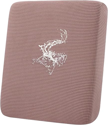 Miniatura 102 de hyha - Fundas de cojín impermeables para sofá modular, fundas de cojín de sofá en forma de L, tela jacquard gruesa, funda de diván con parte Gris