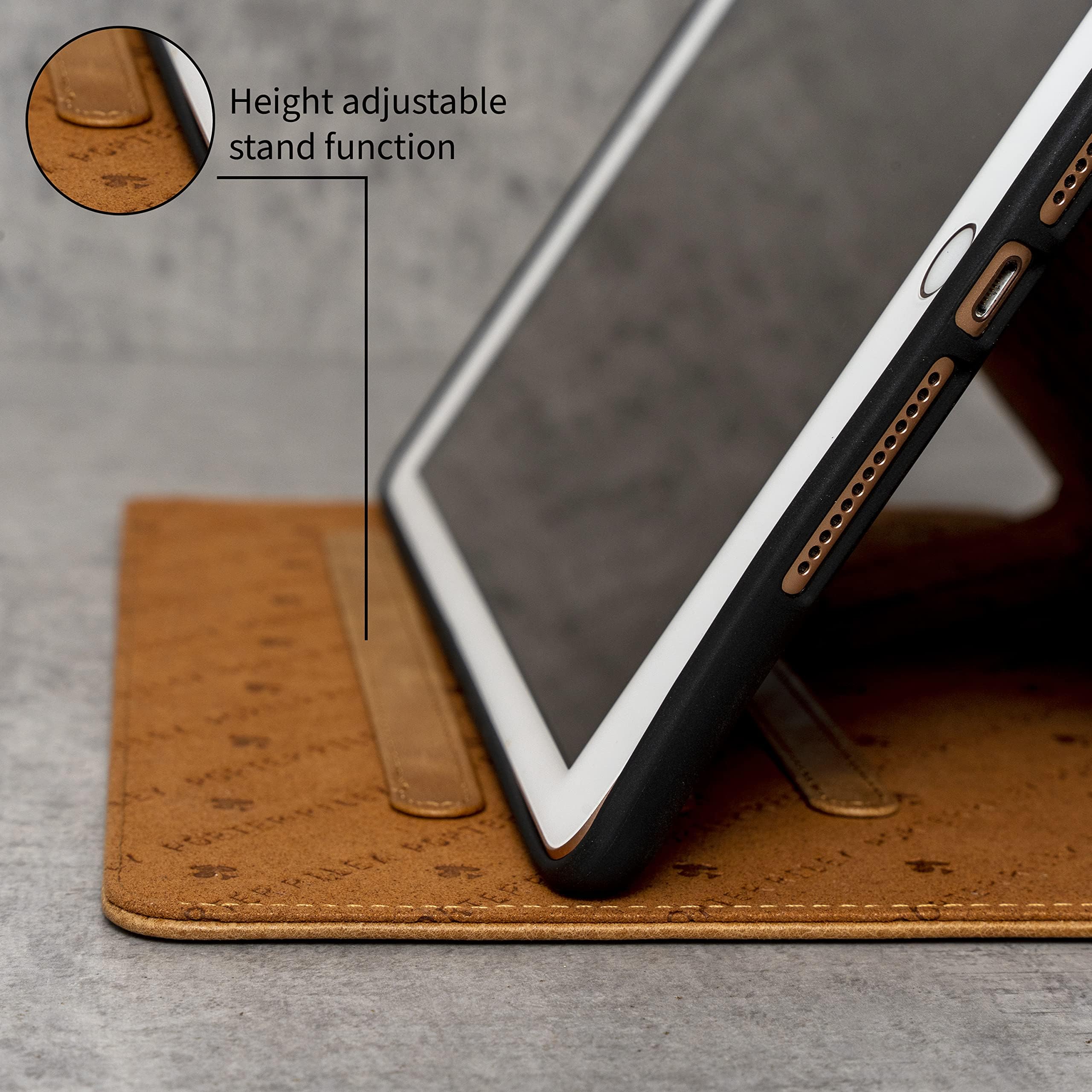 Porter Riley – Lederhülle kompatibel mit iPad Air 13" M4 (2026), M3 (2025) & M2 (2024). Hochwertiges Echtleder Standcase/Cover/Flip (Hellbraun)