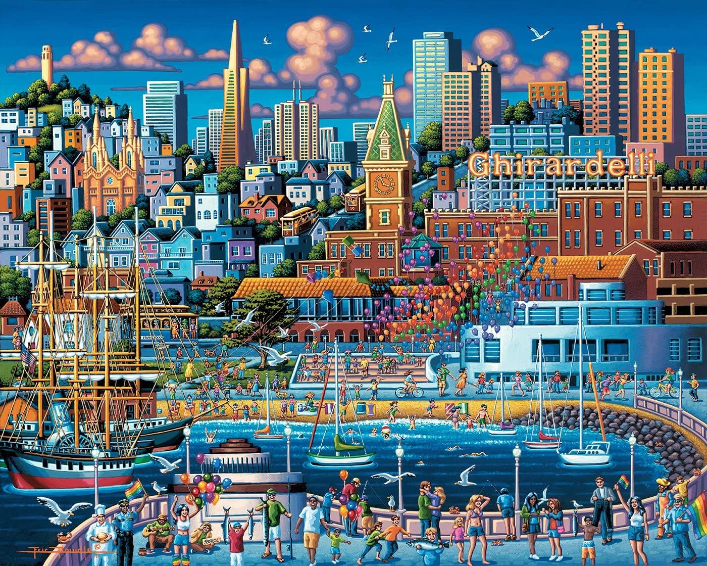 Dowdle Jigsaw Puzzle - San Francisco Pier - 500 Piece