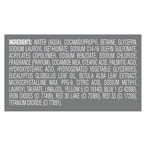 Miniatura 6 de Dove Men+Care Gel de ducha relajante Azul Eucalipto + Abedul para cuerpo y rostro, 3 unidades con tecnología Micromoisture nutritiva de 24 horas