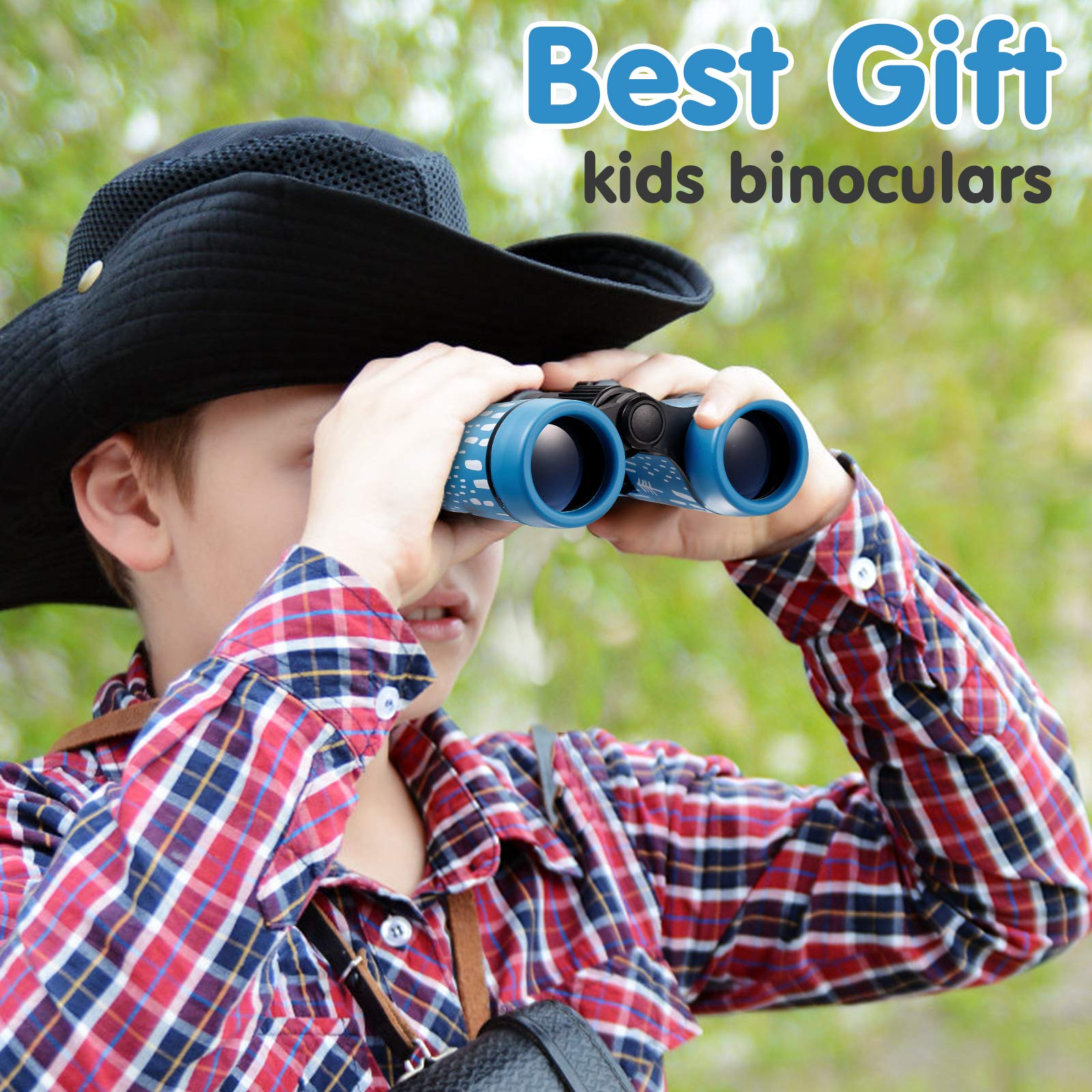 Prismáticos Para Niños De 4x30 Mm HD – Juguetes Educativos Al Aire Libre Para Observar Aves, Senderismo Y Aventuras, Con Enfoque Ajustable Y Correa Desmontable (Color Marrón)
