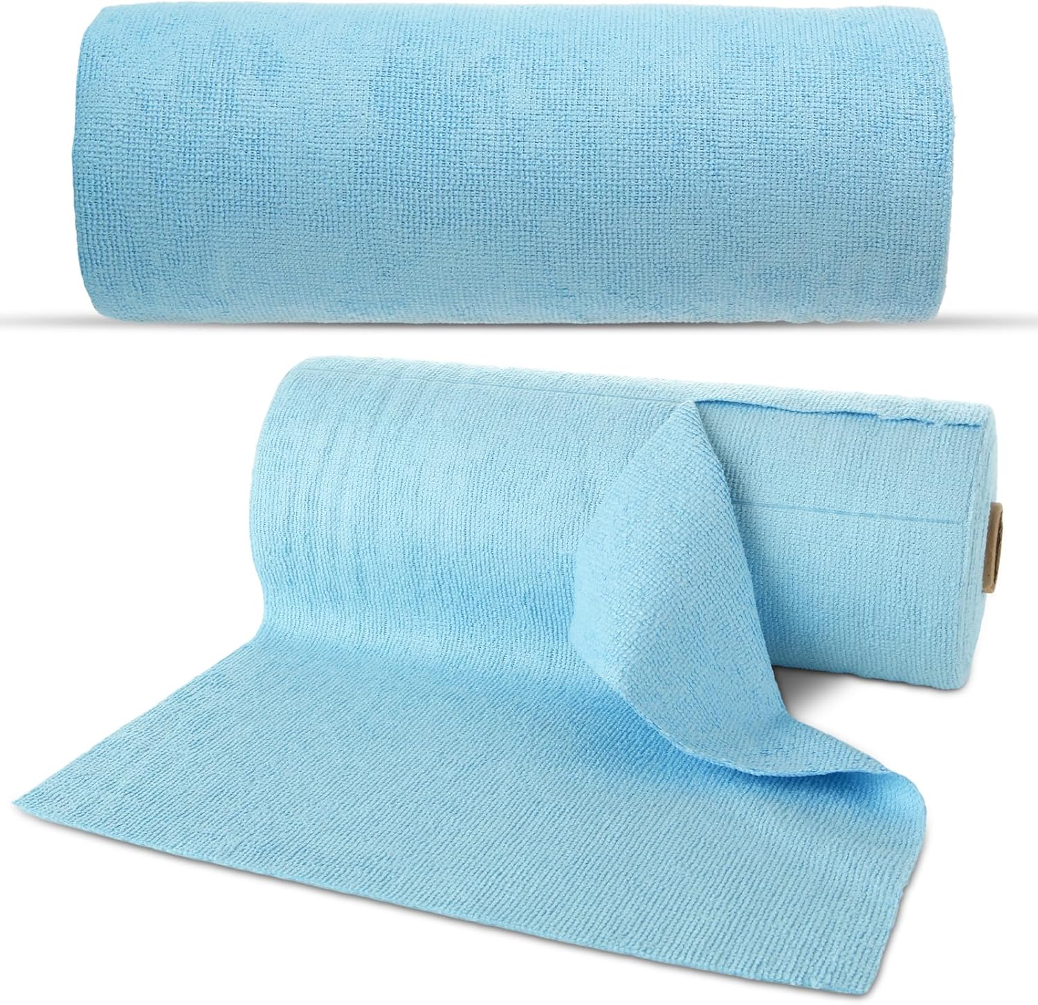 100 Pack Microfiber Cleaning Cloth Roll, 12"x12" Tear Away Microfiber Towel Roll, Reusable Paper Towels Microfiber Towels Roll for Home, Car, Kitchen