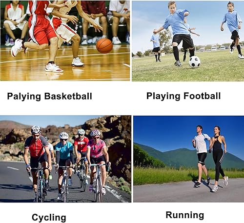 Miniatura 2 de ATURQBRIS Leg Sleeves Compression Long Sleeve Calf and Shin Supports for Basketball Football Cycling