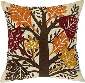Alysheer Embroidered Fall Decorative Throw Pillow Cover 18\\\