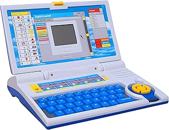 KITTER Learning Laptop for Kids | Computer Educational Toy for Kids with LED Screen Display with New Plug n Play Feature | Toy Laptop for Boys Girls | Laptop Notebook Computer Toy for Kids (Blue)