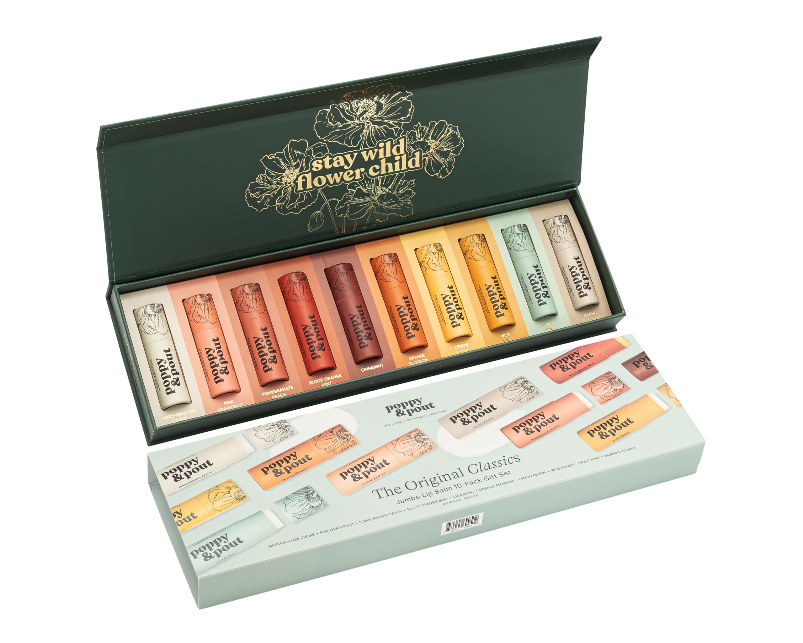 Amazon.com : Jumbo Lip Balm Gift Set (10-Pack) | Poppy & Pout All