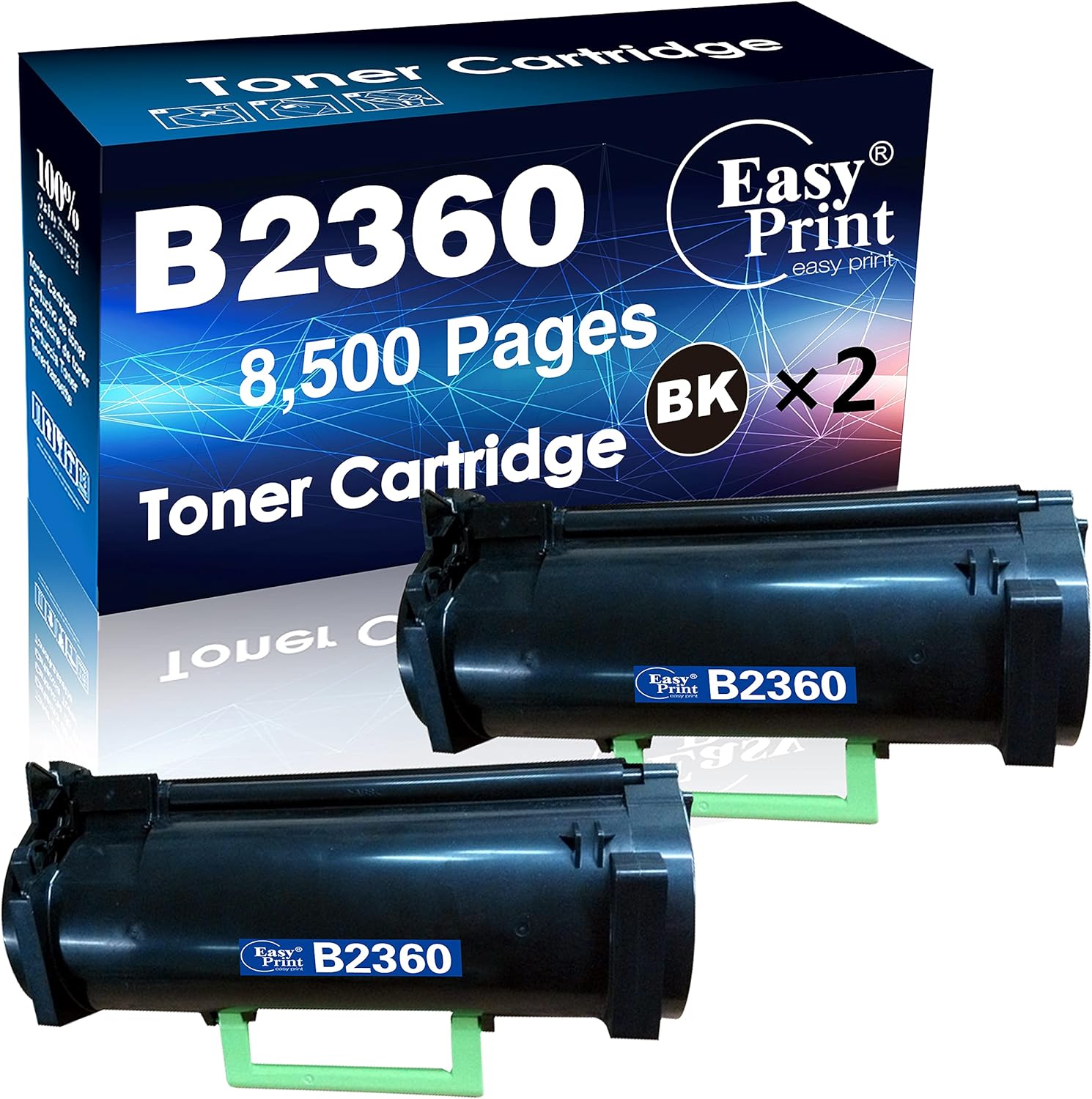 EASYPRINT (2 Pack) Compatible B2360 Toner Cartridges