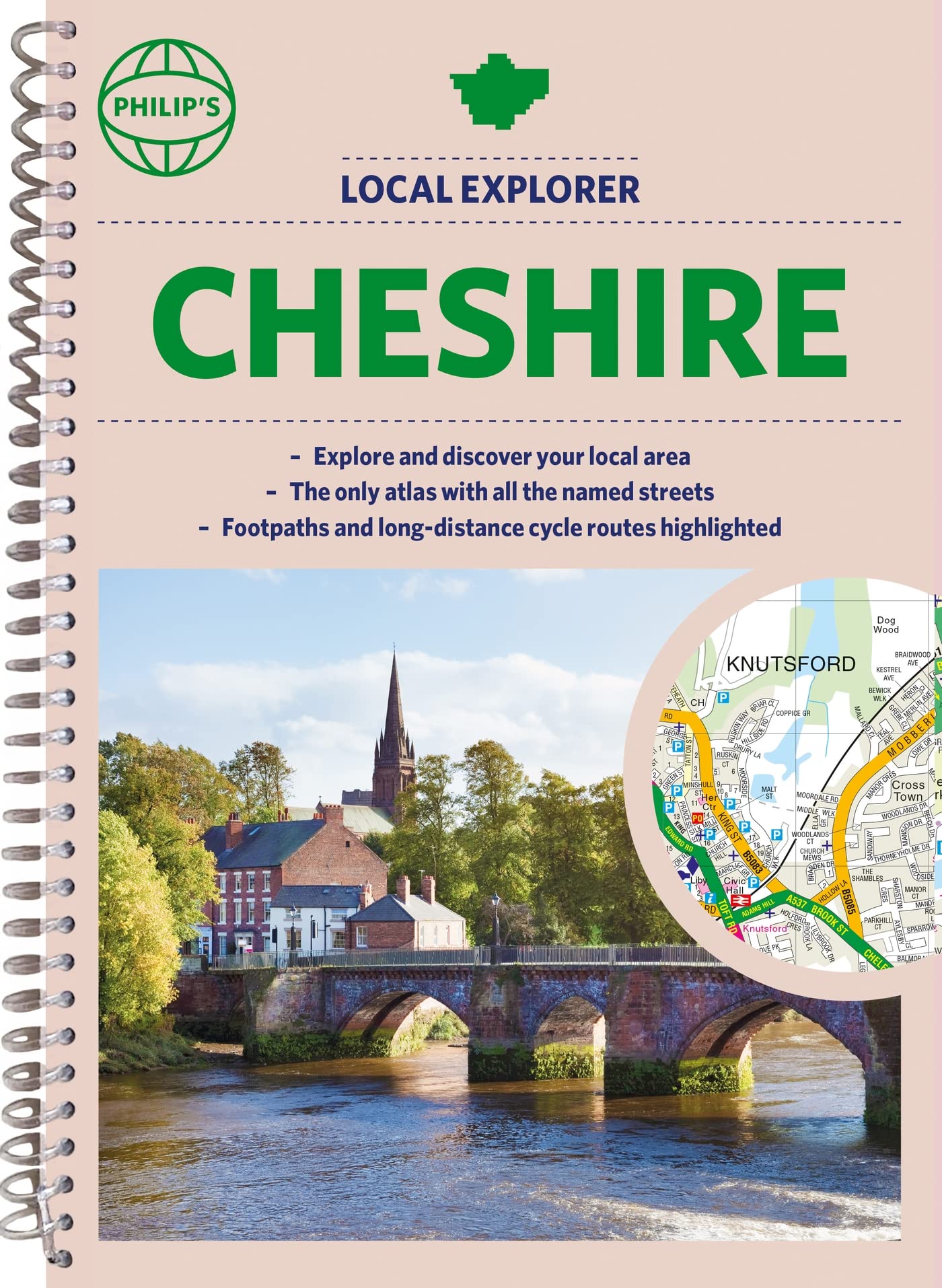 Philip's Local Explorer Street Atlas Cheshire: (Spiral edition) (Philip's Street Atlas)