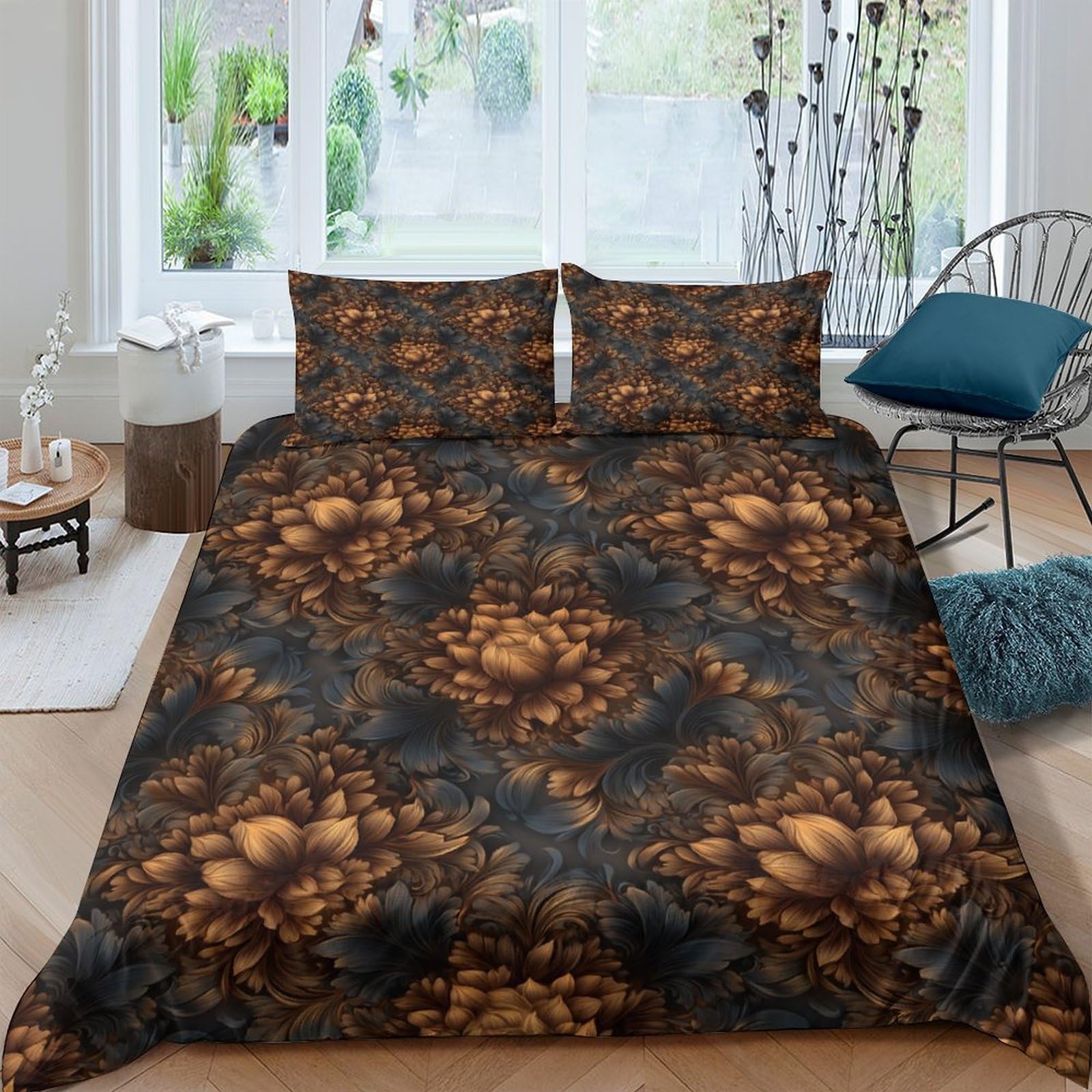 Ctjqhvkz Style-1 3D Printed Fire Marble Fitted Sheet Microfiber Soft Breathable Smoke Pattern Mattress Cover For Bedroom Dorm Decor Single（135X200cm）