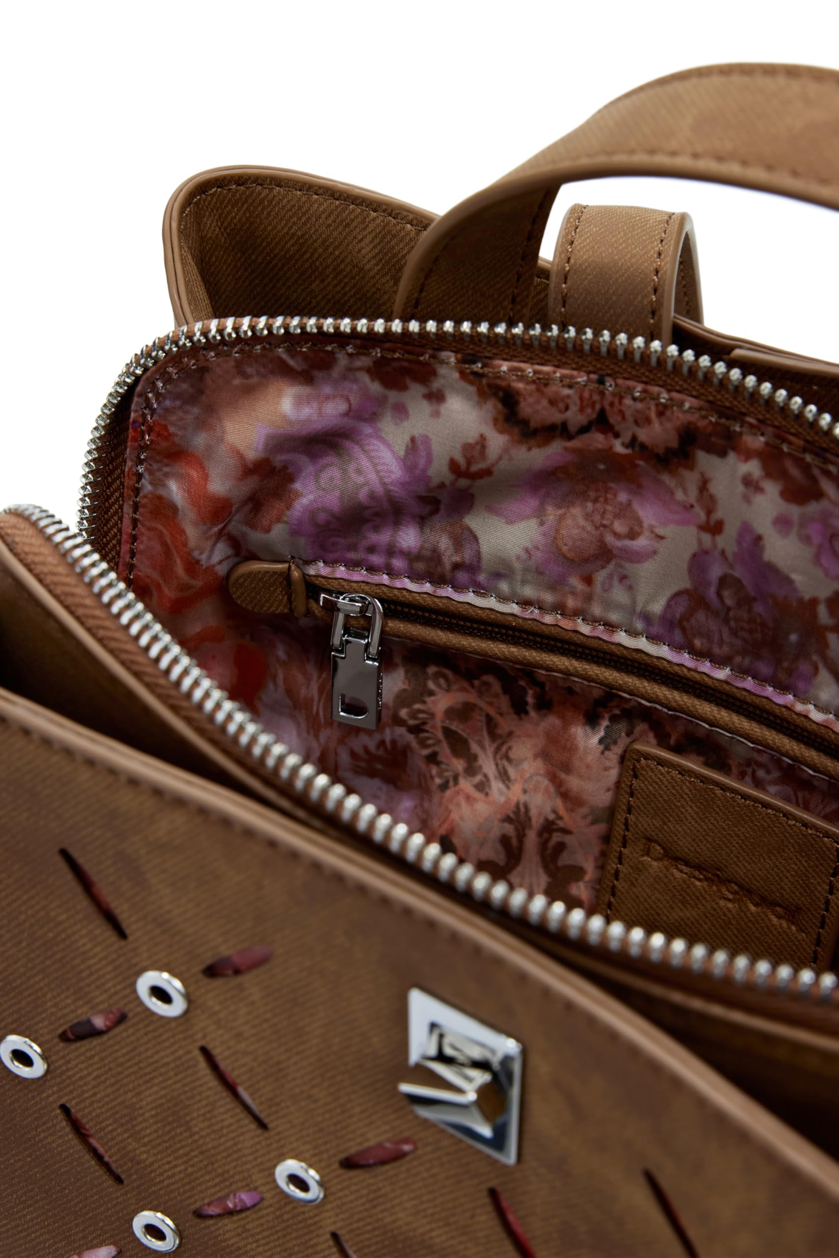 Desigual Yankee, Akcesoria PU Backpack Medium Women's, Brązowy brązowy, M