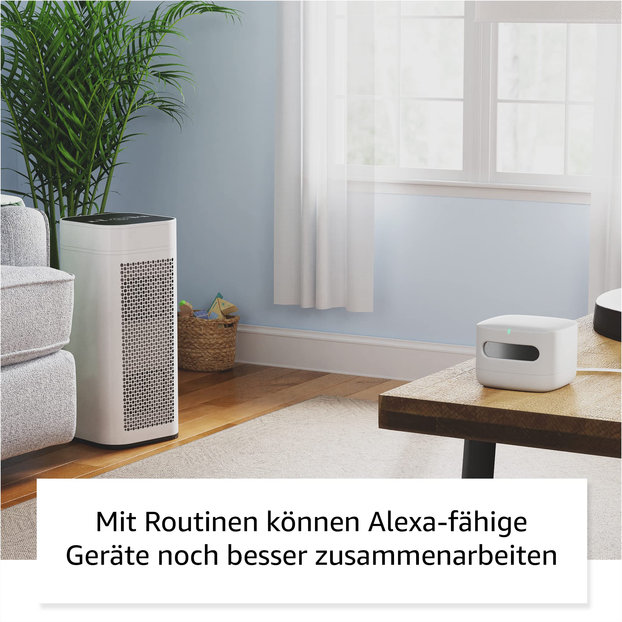 Amazon Smart Air Quality Monitor (Neueste Generation) – Smartes Luftqualitätsmessgerät von Amazon | Deine Luftwerte im Blick, funktioniert mit Alexa