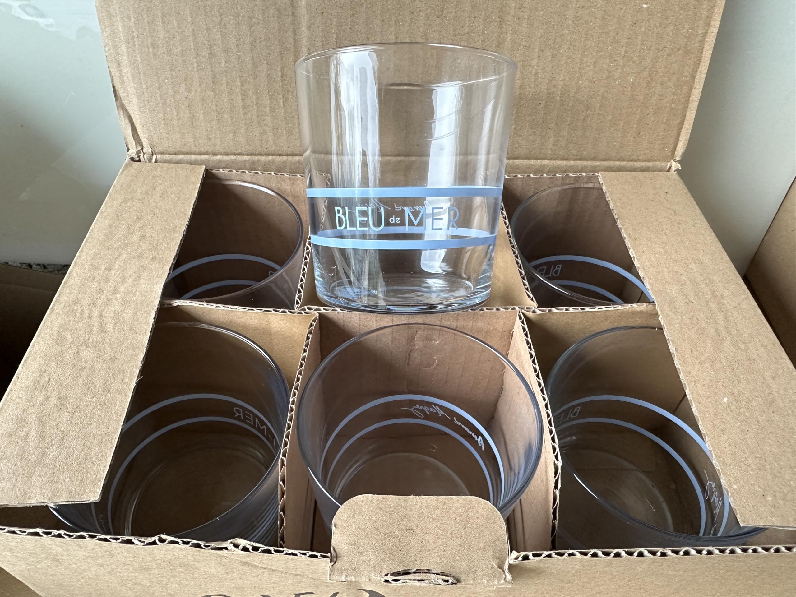 Verres VIN ROSE BLEU DE MER 25 cl lot de 6 idéal pour vos apéritifs