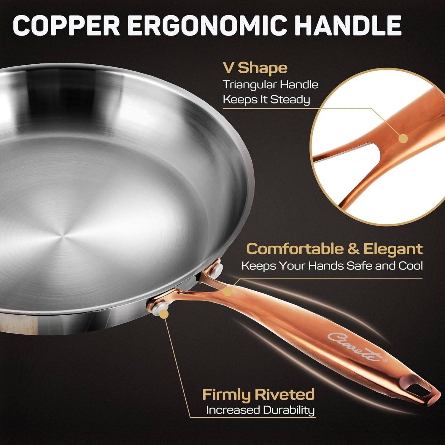 12 Inch Frying Pan & 6 QT Dutch Oven Pot with Lid