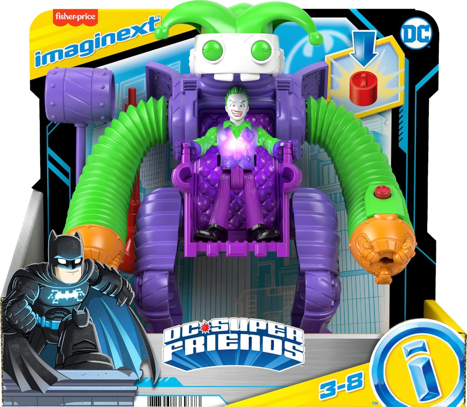 Imaginext Joker Battling Robot 3-Piece Figure Set UK Ubuy