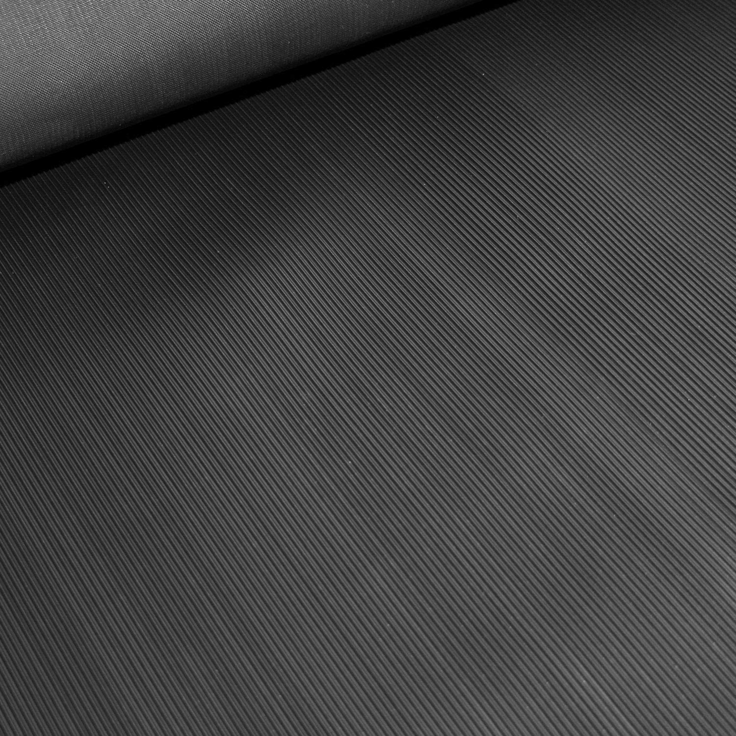 3m² Feinriefenmatte Premium 1,2 x 2,50m, weniger Gummigeruch, Stärke: 3mm, Schwarz