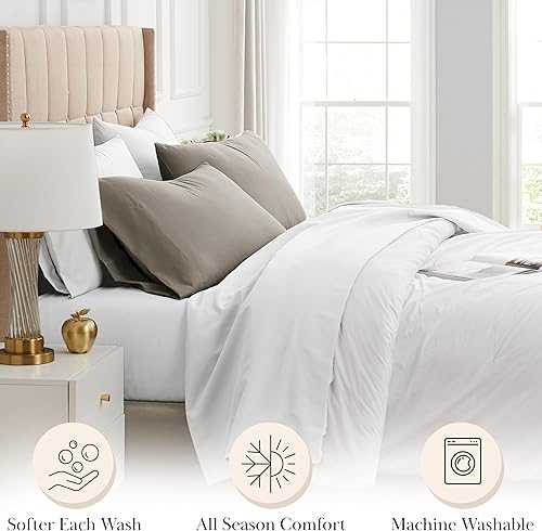 Miniatura 144 de Southshore Fine Living, Inc. Juego de 2 fundas de almohada de tamaño estándar, se adapta a almohadas de tamaño matrimonial, individual, queen, 10