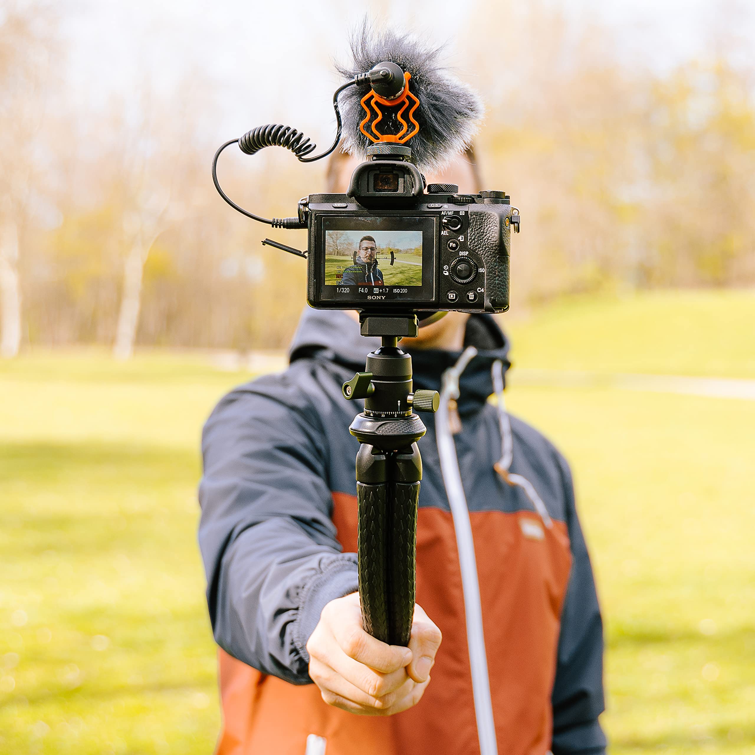 C-Rope Creatorpod, trípode de Viaje Flexible con Cabeza de Bola, trípode de cámara para cámaras DSLR y sin Espejo, Capacidad de Carga de hasta 2 kg