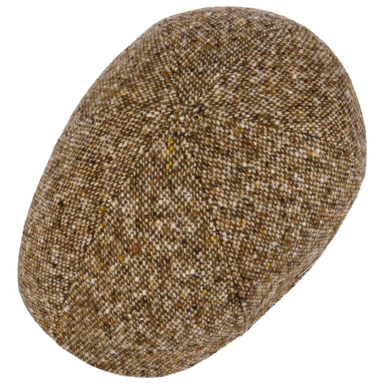 Stetson Texas Donegal Wool Flatcap Schirmmütze Tweed Mehrfarbig Herren Herbst Winter