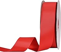 Vista 91 de Rollo de cinta de grogrén sólido YAMA de 5/8 pulgadas - 25 yardas para cintas de envolver regalos, blanco