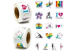 BeYumi Gymnastics Stickers for Kids - 1000PCS Gymnastics Art Girl Stickers in...