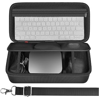 Case Compatible with Apple 2024 Mac Mini M4 / M4 Pro Chip Desktop Computer Hard Electronics Organizer Fits Keyboard Magic Mouse Charger and Accessories Box Only - Black