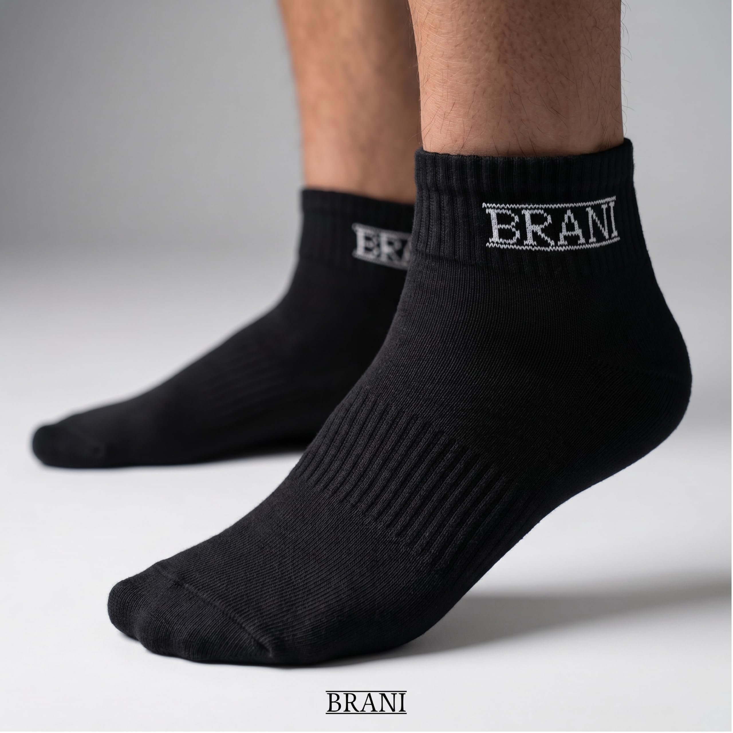 BRANI Knöchelsocken Damen & Herren – Sneakersocken Kurzsocken – Atmungsaktive Baumwolle – Herrensocken Damensocken