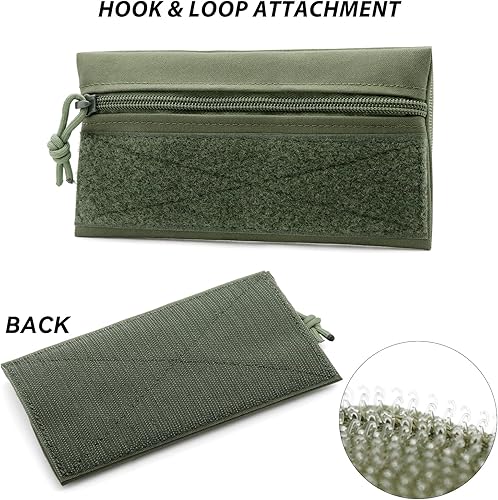 Miniatura 2 de Qavctw Tactical Admin Pouch Bag with Hook and Loop Tool Storage Bag Snack Pouch Candy Bag Hanging Pouches Backpack Accessory Pouch