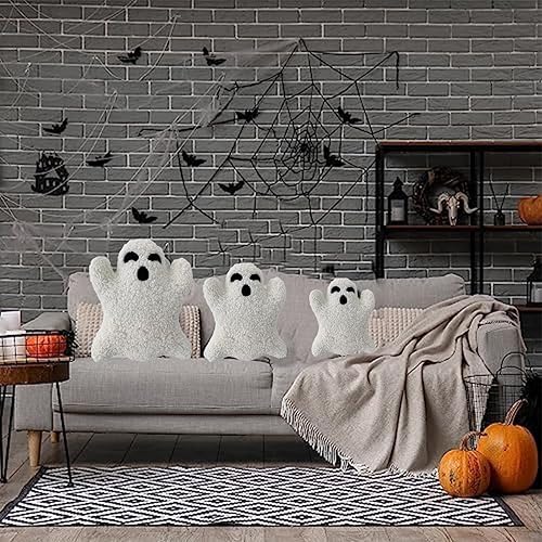 Miniatura 5 de Bonita almohada de fantasma, almohada de felpa con forma de fantasma, almohadas decorativas de Halloween, almohada de fantasma de Halloween, animal