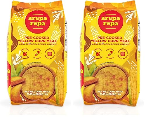 Miniatura 2 de AREPA REPA Harina de maíz blanco precocida, sin gluten, kosher, ideal para preparar Arepas, 35.27 onzas (paquete de 2)