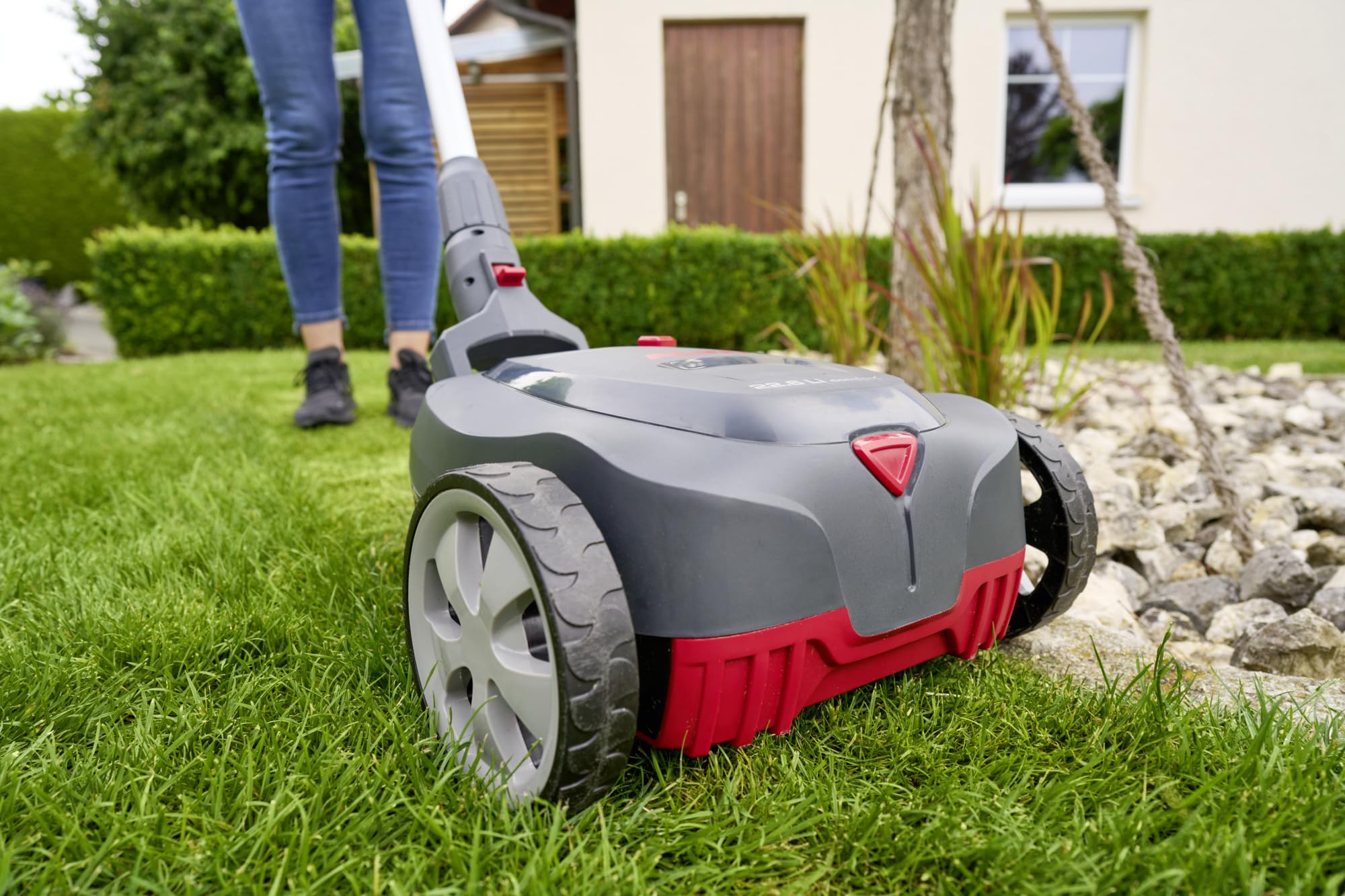 AL-KO Tosaerba a batteria 22,6 Li, larghezza di taglio 22 cm, altezza di taglio 3 livelli di altezza, manubrio 180°, per superfici tra 50 – 150 m², batteria e caricatore non inclusi