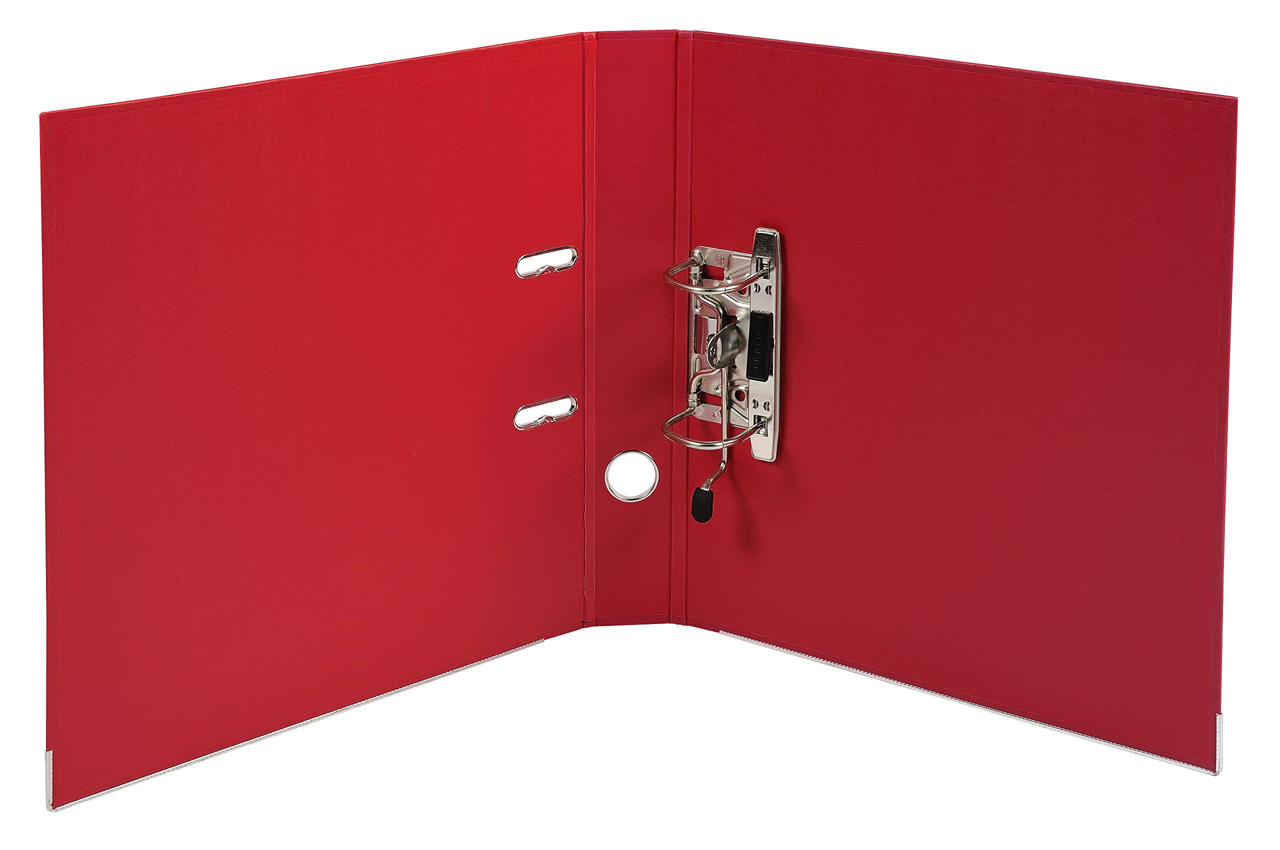 Exacompta 53145E 10er Pack Premium Kunststoff-Ordner Prem´Touch. 5 cm schmal DIN A4 MAXI Ringordner Aktenordner Briefordner Büroordner Plastikordner Schlitzordner rot