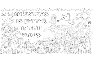 Christmas Vacation Sheets: Giant Coloring Party Tablecloth or Banner for Kids