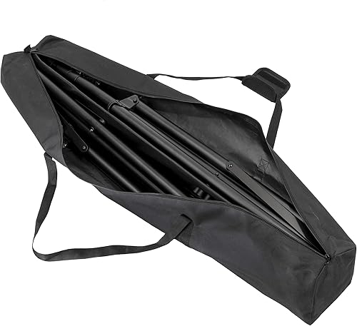 Miniatura 8 de Auray SS-47A-PB Deluxe - Soportes de altavoz de aluminio ligeros de altura ajustable con base de trípode y funda de transporte