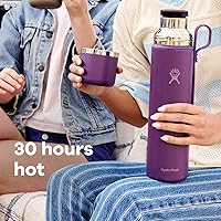 Vista 4 de Hydro Flask Hot Flask & Cup – Insulated Stainless Steel, Hot Drink Travel Container for Coffee, Tea, & Soup 36 Oz Black
