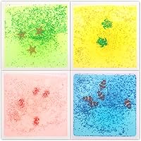 Vista 11 de Art3d Azulejos de Piso Sensorial Líquido 30 x 30 cm, Piso de Baile para Sala de Juegos Cuadrado, Colorido, Juego de 4 Azulejos