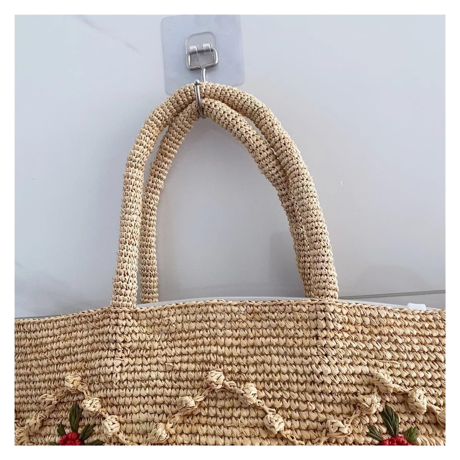 Bolso De Paja De Flores Bolso Verano