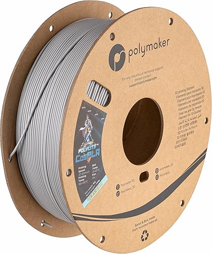 Polymaker Easy to Sand & Paint PLA Filament 1.75mm CosPLA (Version A), 1kg PLA 3D Printer Filament 1.75 - PolyLite 1.75 PLA Filament Easy Sanding for Cosplay, Dimensional Accuracy +/- 0.03mm - 1kg Version A