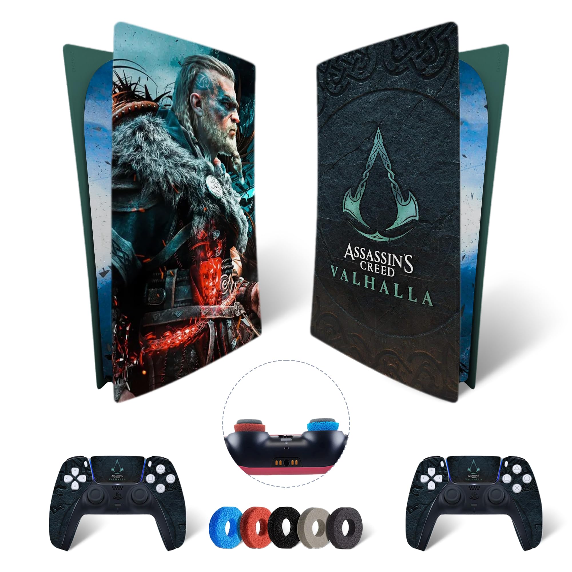 Kit de vinilos Extra Resistentes MaD Vision® para PlayStation 5 (PS5) Digital| Set de vinilos Mate para Consola + 2 mandos - para Anime|Rubber|Zoro|Nami Diseño — view 38