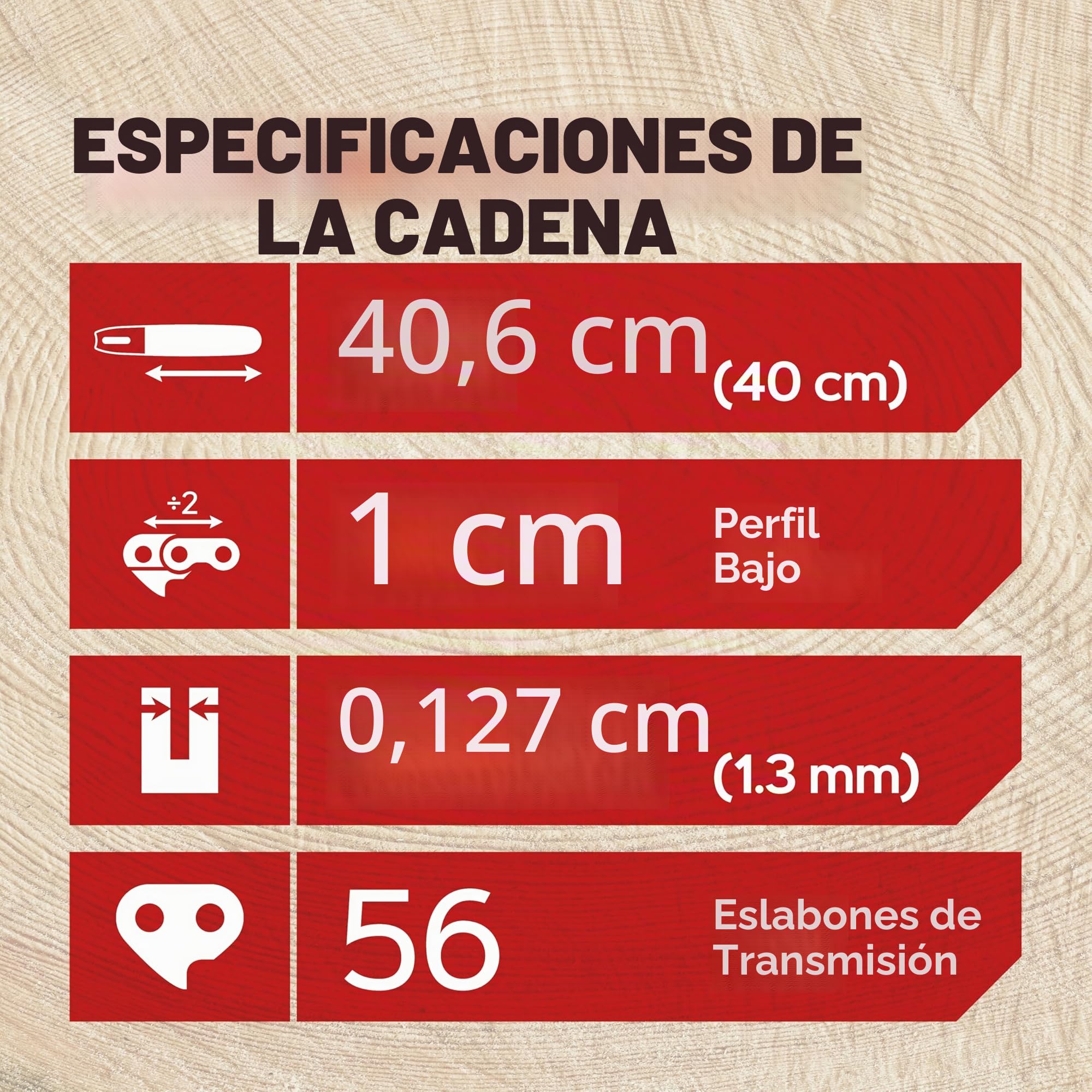 Oregon Pack de 3 Cadenas de Motosierra de Paso 3/8" LP, Calibre .050" (1,1 mm) para Espada de 16" (40 cm), 56 Eslabones Motrices – Cadena de Repuesto, Compatible Titan, Ryobi, Black & Decker y más