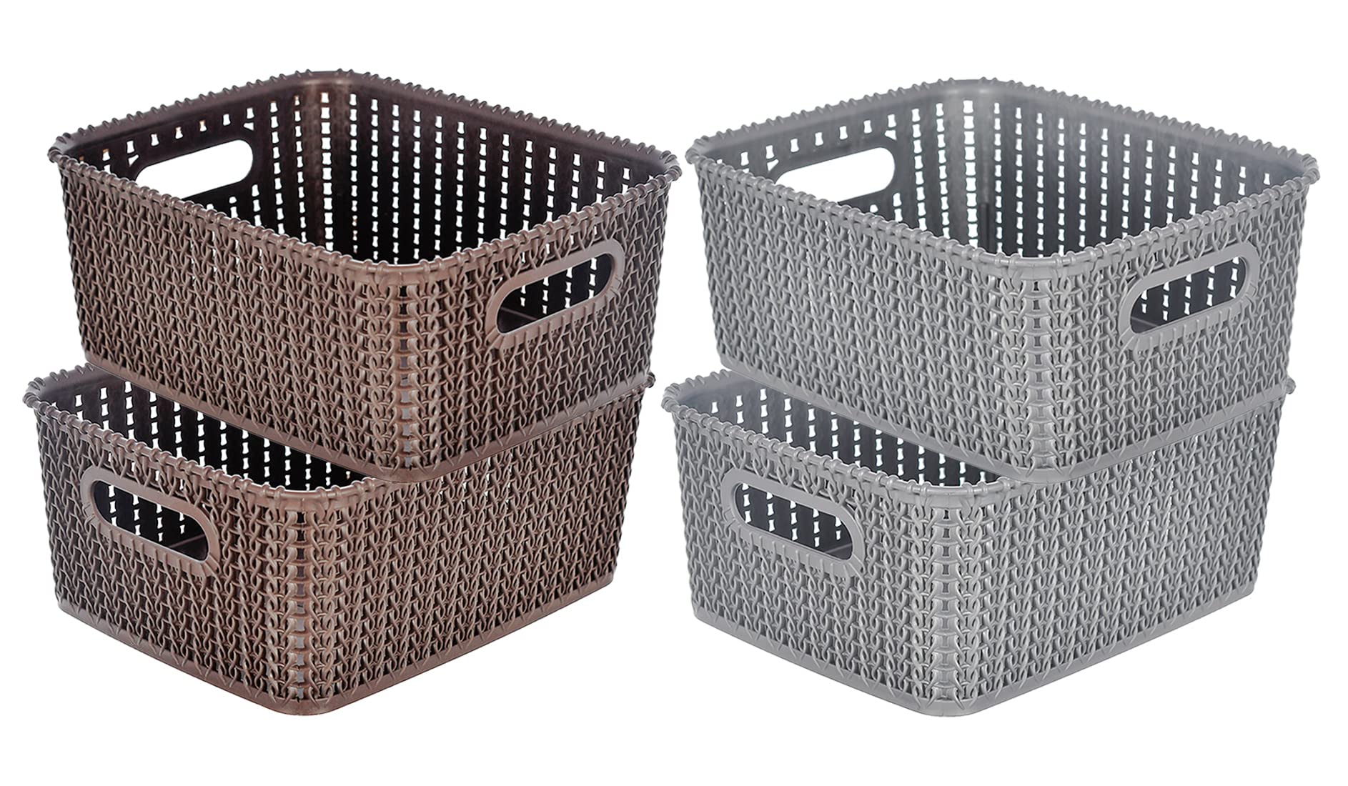 See full amazon price history chart for Heart Home Multiuses Large M 20 Plastic Tray/Basket/Organizer Without Lid- Pack of 4 (Grey & Brown) -46HH0107 Heart Home Multiuses Large M 20 Plastic Tray/Basket/Organizer Without Lid- Pack of 4 (Grey & Brown) -46HH0107 (B09MM1BZC1) Amazon Price History, Amazon Price Tracker